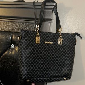 Mei&ge pu leather pattern tote purse bag